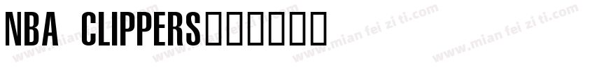 NBA CLIPPERS字体转换